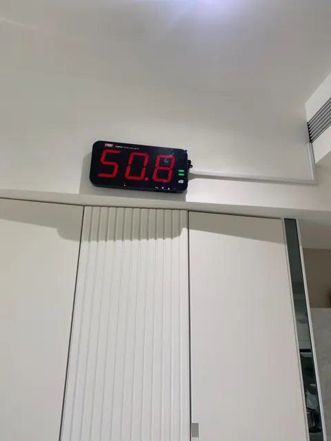 住宅室內|聲音與分貝量測配置,實際安裝照片 1
